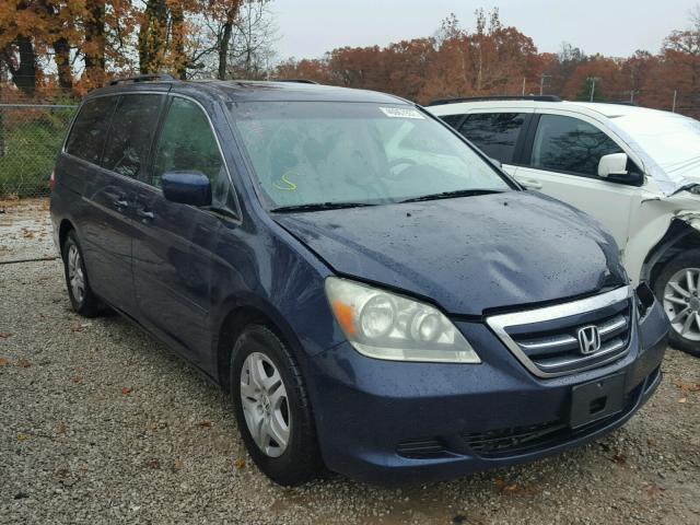 5FNRL38656B074971 - 2006 HONDA ODYSSEY BLUE photo 1