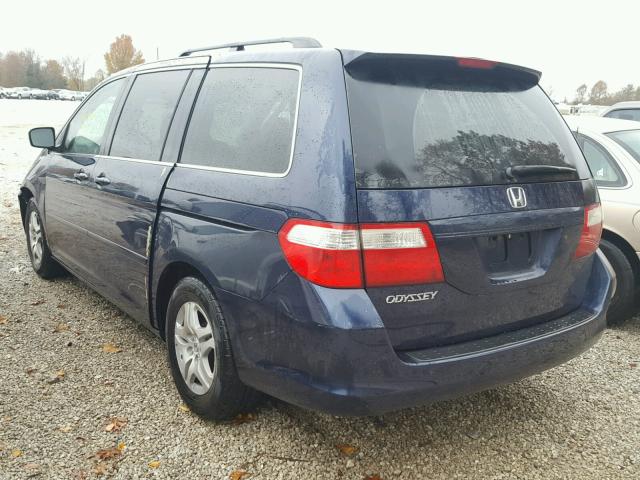 5FNRL38656B074971 - 2006 HONDA ODYSSEY BLUE photo 3