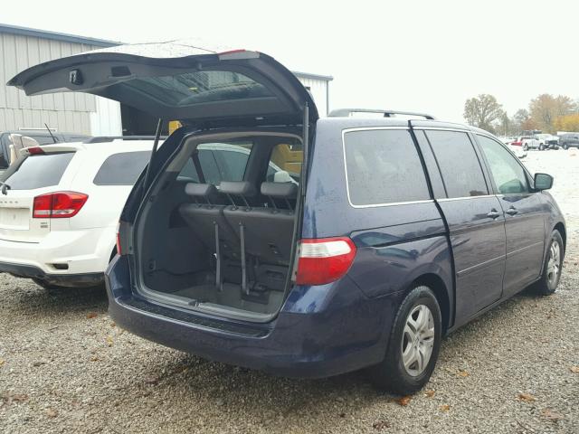 5FNRL38656B074971 - 2006 HONDA ODYSSEY BLUE photo 4