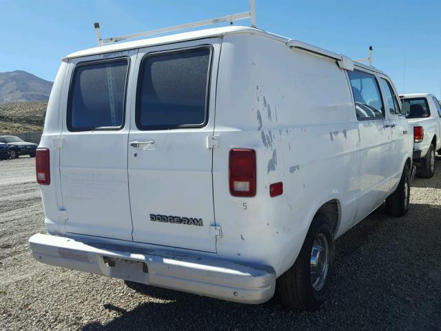 2B7HB21Y7MK427788 - 1991 DODGE RAM VAN B2 WHITE photo 4