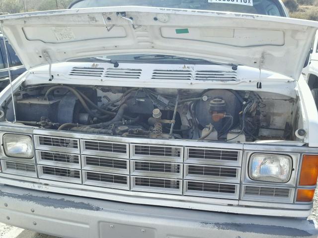 2B7HB21Y7MK427788 - 1991 DODGE RAM VAN B2 WHITE photo 7