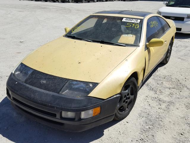 JN1RZ26A1LX007191 - 1990 NISSAN 300ZX 2+2 YELLOW photo 2