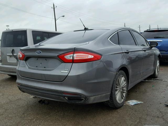 3FA6P0H92ER319955 - 2014 FORD FUSION SE GRAY photo 4