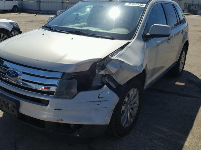 2FMDK39C77BB04614 - 2007 FORD EDGE SEL P WHITE photo 9