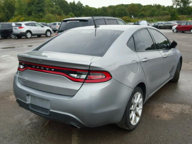 1C3CDFBB1FD180565 - 2015 DODGE DART SXT SILVER photo 4