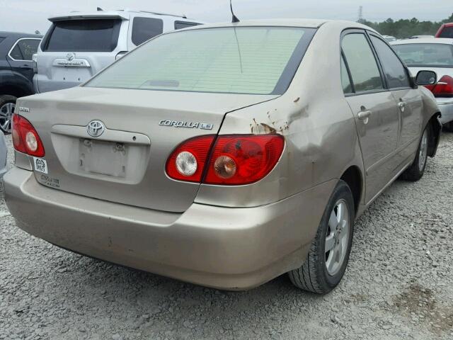 1NXBR32E25Z478828 - 2005 TOYOTA COROLLA GOLD photo 4