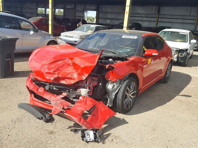 JTKJF5C71F3094107 - 2015 TOYOTA SCION TC 红色 照片 2