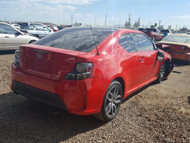 JTKJF5C71F3094107 - 2015 TOYOTA SCION TC 红色 照片 4