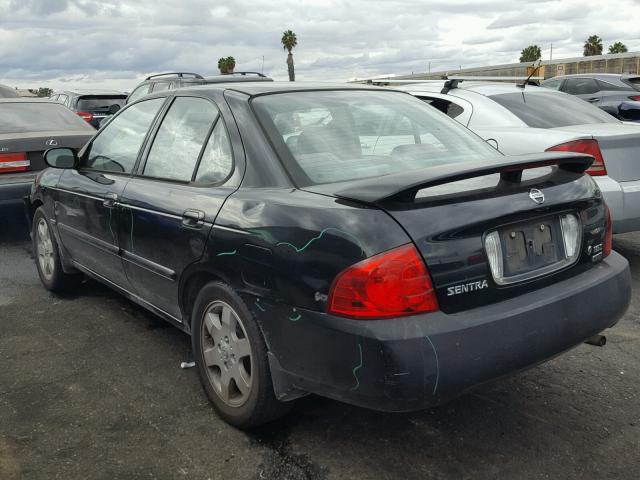 3N1CB51D85L551926 - 2005 NISSAN SENTRA 1.8 BLACK photo 3