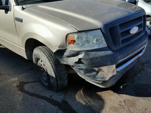 1FTRF12248KE25098 - 2008 FORD F150 GOLD photo 9