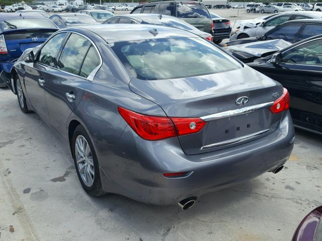 JN1EV7AP3HM735624 - 2017 INFINITI Q50 PREMIU GRAY photo 3