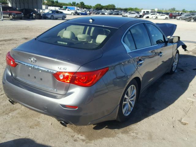 JN1EV7AP3HM735624 - 2017 INFINITI Q50 PREMIU GRAY photo 4