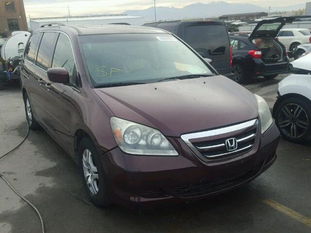 5FNRL38637B449337 - 2007 HONDA ODYSSEY MAROON photo 1