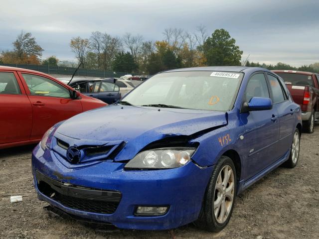 JM1BK143371683362 - 2007 MAZDA 3 HATCHBAC BLUE photo 2