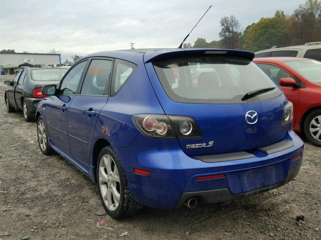 JM1BK143371683362 - 2007 MAZDA 3 HATCHBAC BLUE photo 3