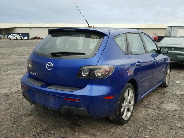 JM1BK143371683362 - 2007 MAZDA 3 HATCHBAC BLUE photo 4