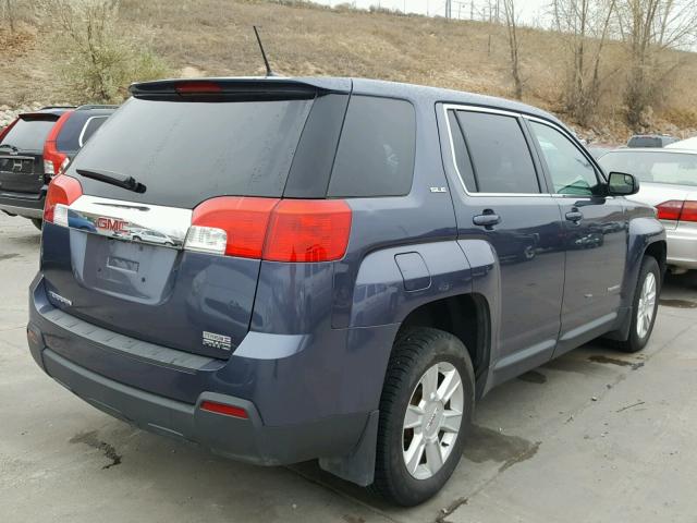 2GKFLREK3D6384065 - 2013 GMC TERRAIN SL BLUE photo 4