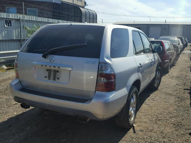 2HNYD18265H533289 - 2005 ACURA MDX SILVER photo 4