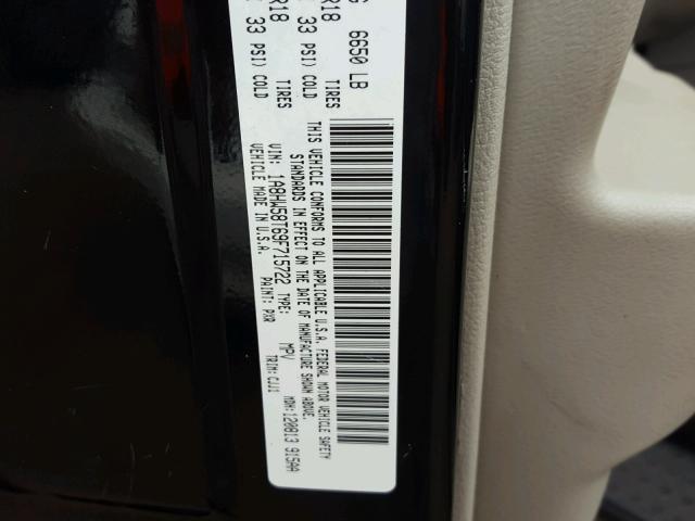 1A8HW58T69F715722 - 2009 CHRYSLER ASPEN LIMI BLACK photo 10