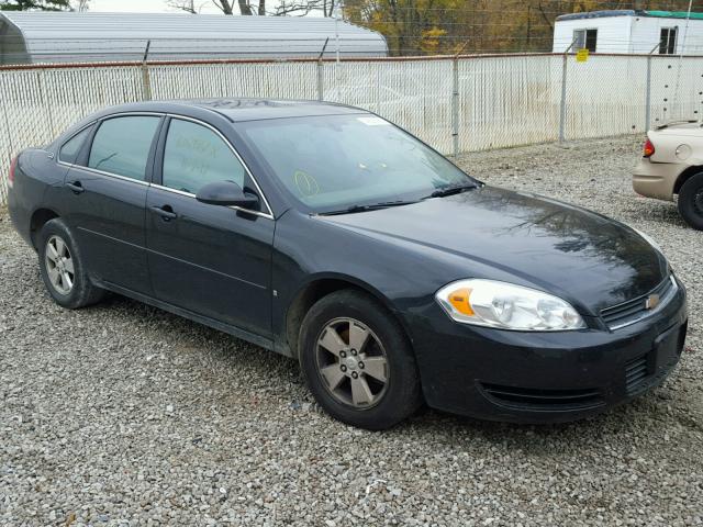 2G1WT58K679260545 - 2007 CHEVROLET IMPALA LT BLACK photo 1