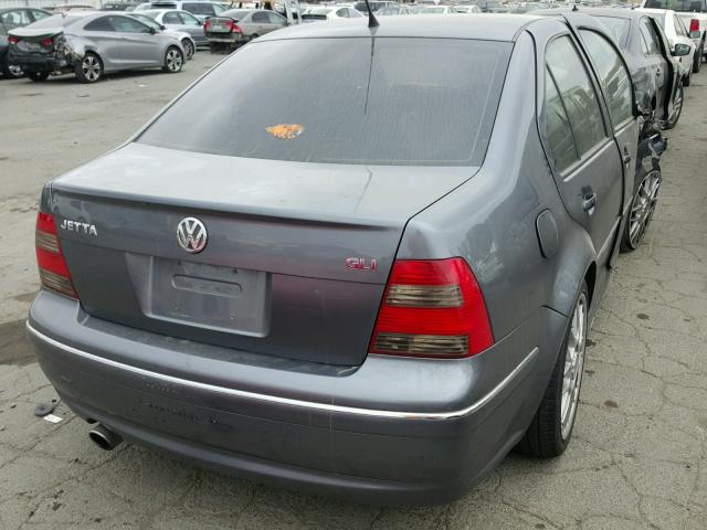 3VWSE69M75M029306 - 2005 VOLKSWAGEN JETTA GLI GRAY photo 4