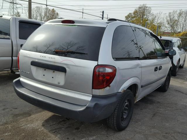 1D4GP25R87B137914 - 2007 DODGE CARAVAN SE SILVER photo 4