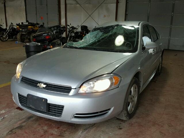 2G1WB57N491225129 - 2009 CHEVROLET IMPALA LS SILVER photo 2