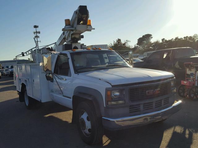 1GDKC34J3YF438357 - 2000 GMC SIERRA WHITE photo 1