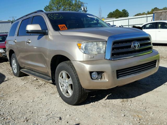 5TDBY64A58S006795 - 2008 TOYOTA SEQUOIA SR GOLD photo 1