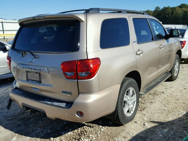 5TDBY64A58S006795 - 2008 TOYOTA SEQUOIA SR GOLD photo 4