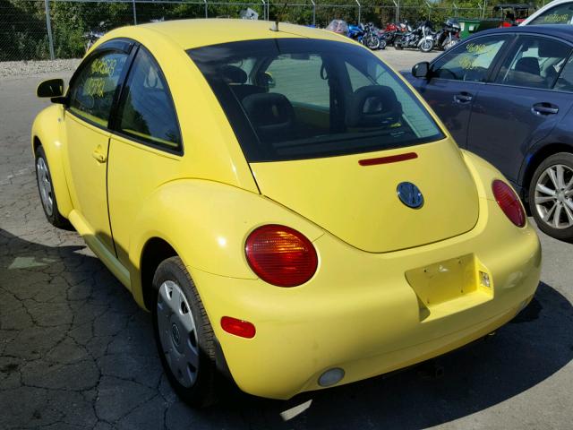 3VWBA21CXXM423733 - 1999 VOLKSWAGEN NEW BEETLE 黄色 照片 3