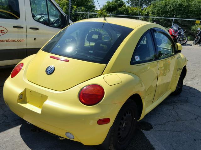3VWBA21CXXM423733 - 1999 VOLKSWAGEN NEW BEETLE 黄色 照片 4