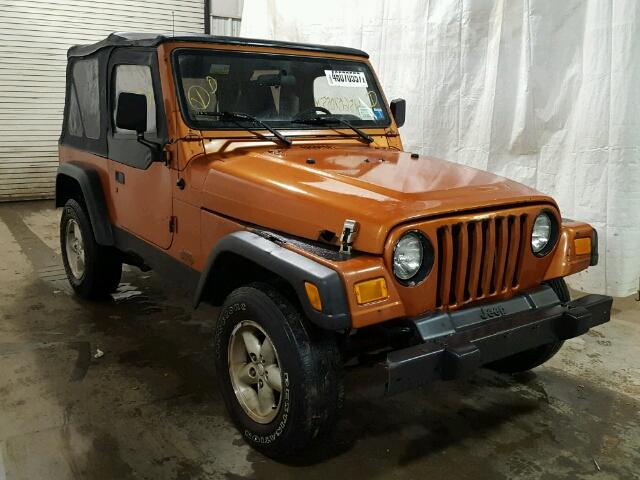 1J4FA29P21P353930 - 2001 JEEP WRANGLER / ORANGE photo 1