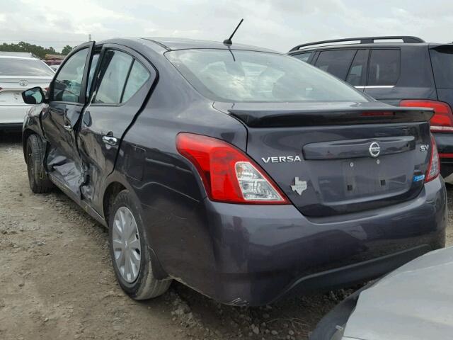 3N1CN7AP5FL873213 - 2015 NISSAN VERSA S GRAY photo 3