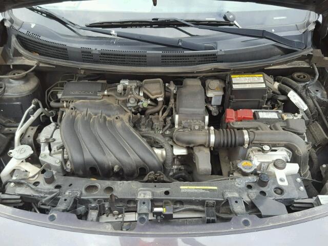 3N1CN7AP5FL873213 - 2015 NISSAN VERSA S GRAY photo 7