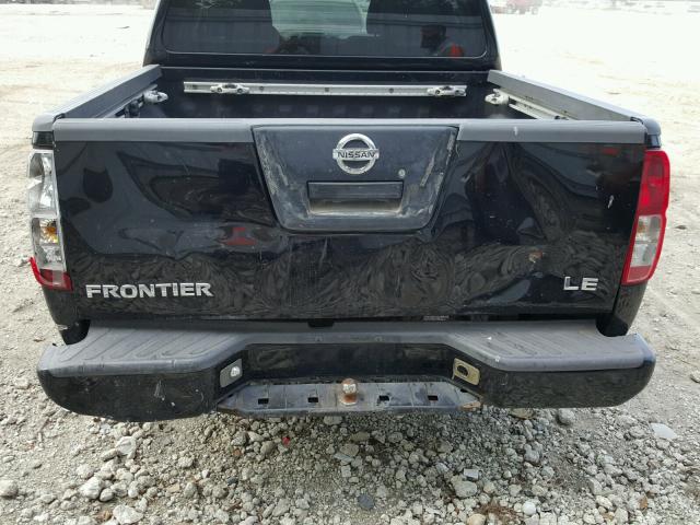 1N6AD07U46C427929 - 2006 NISSAN FRONTIER C BLACK photo 9