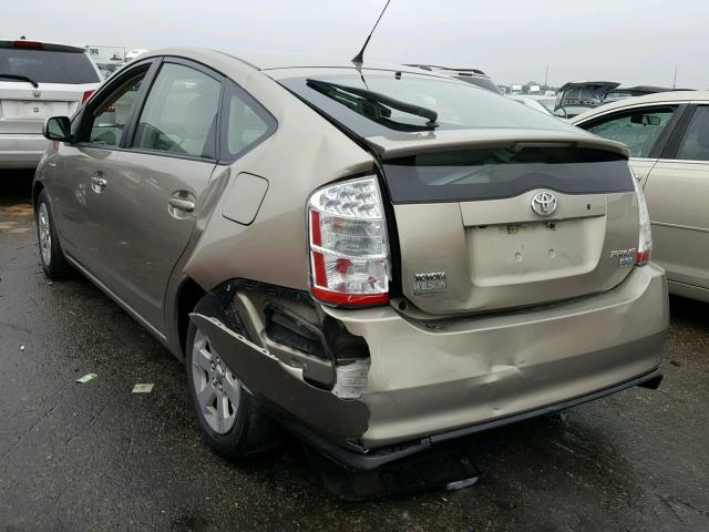 JTDKB20U383349729 - 2008 TOYOTA PRIUS GOLD photo 3