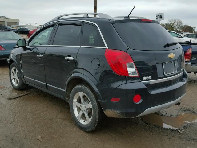 3GNAL3EK0ES536753 - 2014 CHEVROLET CAPTIVA BLACK photo 3