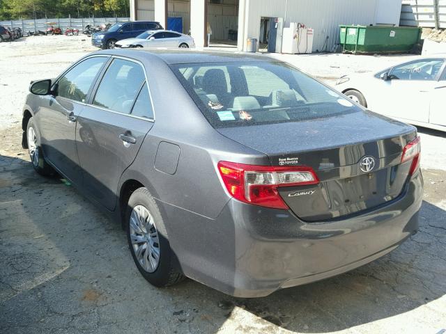 4T1BF1FK9CU637144 - 2012 TOYOTA CAMRY BASE GRAY photo 3