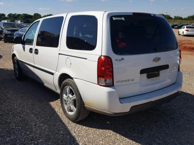 1GNDV23187D126605 - 2007 CHEVROLET UPLANDER L WHITE photo 3