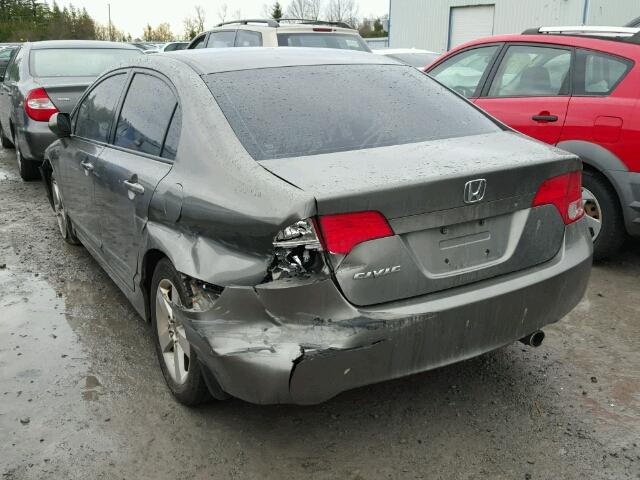 2HGFA16887H019610 - 2007 HONDA CIVIC EX ყავისფერი ფოტო 3
