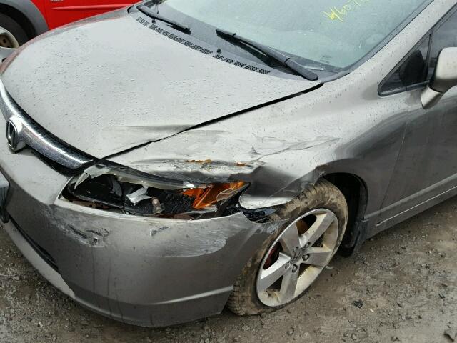 2HGFA16887H019610 - 2007 HONDA CIVIC EX ყავისფერი ფოტო 9