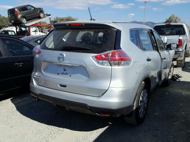 JN8AT2MT6GW003914 - 2016 NISSAN ROGUE S SILVER photo 4