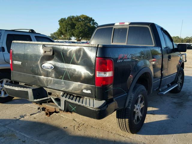 1FTRF14554NA93222 - 2004 FORD F150 BLACK photo 4