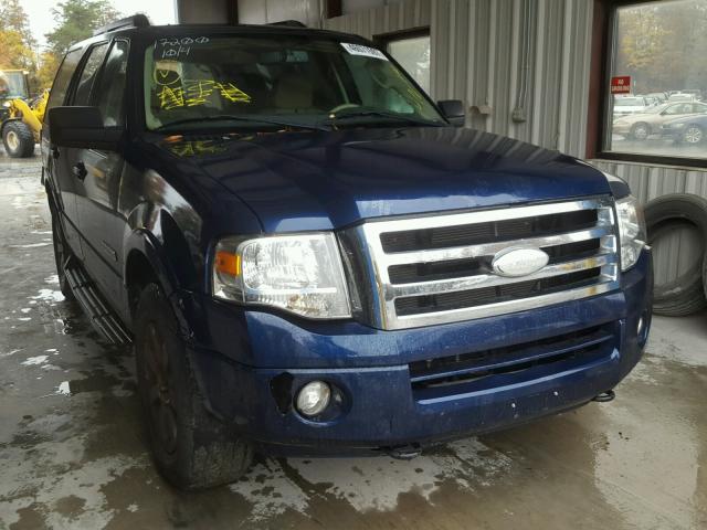 1FMFU16578LA00333 - 2008 FORD EXPEDITION BLUE photo 1