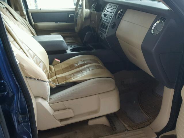 1FMFU16578LA00333 - 2008 FORD EXPEDITION BLUE photo 5