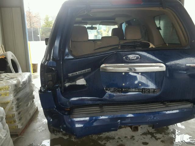 1FMFU16578LA00333 - 2008 FORD EXPEDITION BLUE photo 9