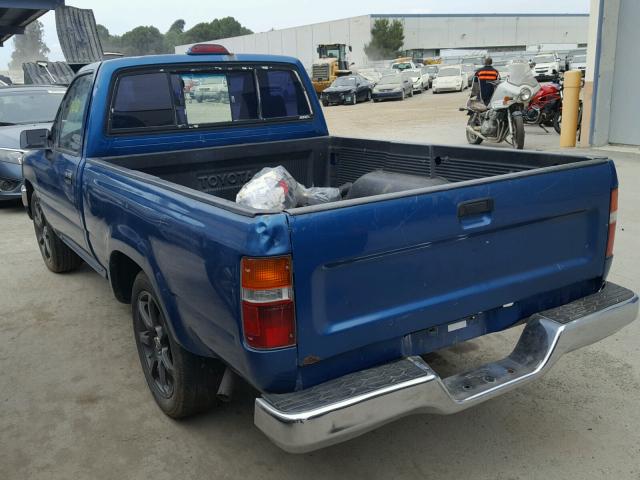 4TARN81P1RZ201722 - 1994 TOYOTA PICKUP BLUE photo 3