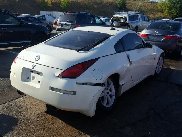 JN1AZ34E54M150334 - 2004 NISSAN 350Z COUPE WHITE photo 4