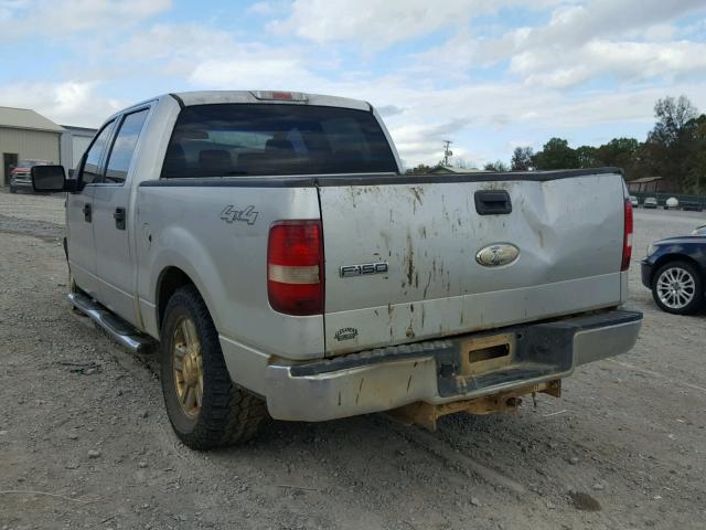 1FTRW14W46FA75008 - 2006 FORD F150 SUPER SILVER photo 3